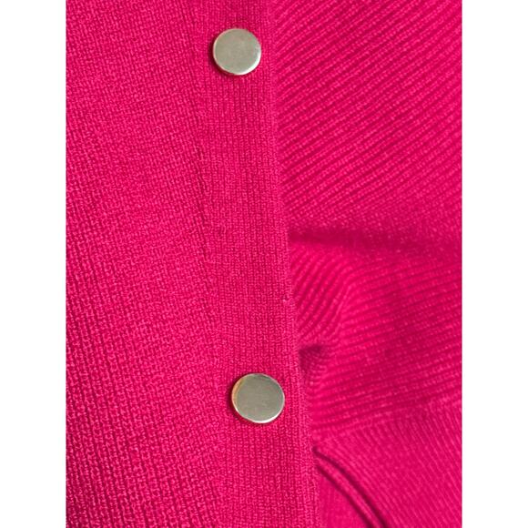 NWT Ninety Clothing Co XL Red Sweater With Gold Button Accents on Left Arm - Picture 7 of 7